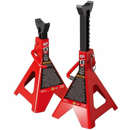 TORIN Big Red Manual 6 ton Double Lock Jack Stands T46002A